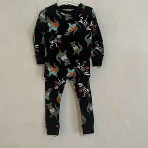 Carter’s Infant/Baby 100% Cotton  4 Piece Halloween Dinosaur Print PJ’s  18m